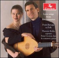 Love Songs from Five Centuries - from Baroque to - Frescobaldi / Monteverdi / D'india / Bothe / Croto - Musik - Centaur - 0044747280226 - 31. Oktober 2006