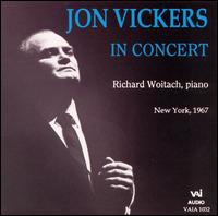 Cover for Jon Vickers · In Concert (CD) (2000)