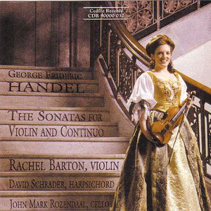 Violin Sonatas - Handel / Barton / Rozendaal / Schrader - Muziek - CEDILLE - 0735131903226 - 1 november 1999