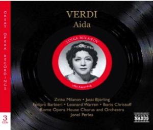 VERDI: Aida - Anderson, Marian / Barbieri, Fedora / Björling, Jussi / Carlin, Mario / Christoff, Boris / Clabassi, Plinio / Conca, Giuseppe / Milanov, Zinka / Mitropoulos, Dimitri / New York Metropolitan Opera Orchestra / Peerce, Jan / Perlea, Jonel / Peters, Roberta / - Música - Naxos Historical - 0747313304226 - 22 de maio de 2006
