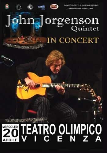 Cover for John -Quintet- Jorgenson · In Concert: Teatro Olympico Vincenz (DVD) (2009)