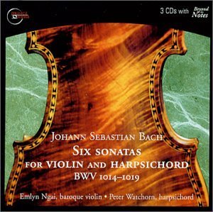 6 Sonatas Violin and Harpsichord - Bach - Musik - MO - 0801890011226 - 28. august 2001