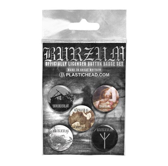 Burzum Button Badge Set 1 - Burzum - Merchandise - PHM BLACK METAL - 0803341562226 - February 11, 2022