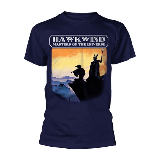 Cover for Hawkwind · Masters of the Universe (Navy) (T-shirt) [size S] [Blue edition] (2018)