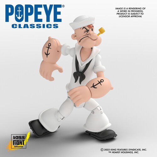 Popeye: Wave 2 · Popeye Actionfigur Wave 02 Popeye White Sailor Sui (Leketøy) (2024)