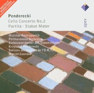Penderecki: Clo Cto No 2 / Partita / Stabat Mater - Penderecki / Rostropovich / Philharmonia Orch - Musikk - WEA - 0825646193226 - 11. april 2005