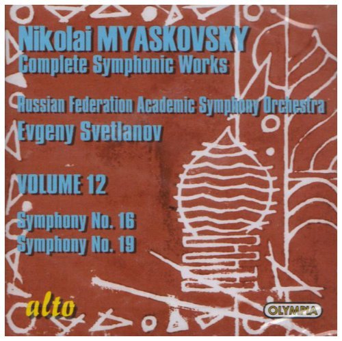 Cover for Evgeni Svetlanov / Russian Academic · Myaskovsky: Syms 16. 19 (CD) (2008)
