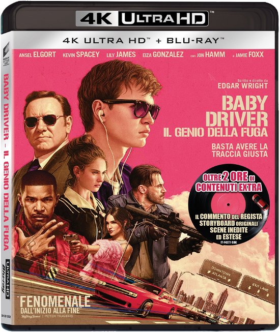 Cover for Baby Driver · Il Genio Della Fuga (4K Uhd+Blu-Ray) (Blu-ray)