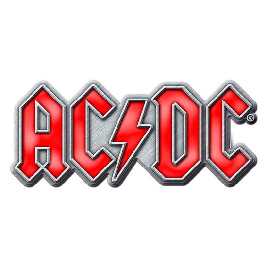 Cover for AC/DC · AC/DC Pin Badge: Red Logo (Enamel In-Fill) (Anstecker) [Metallic edition] (2019)