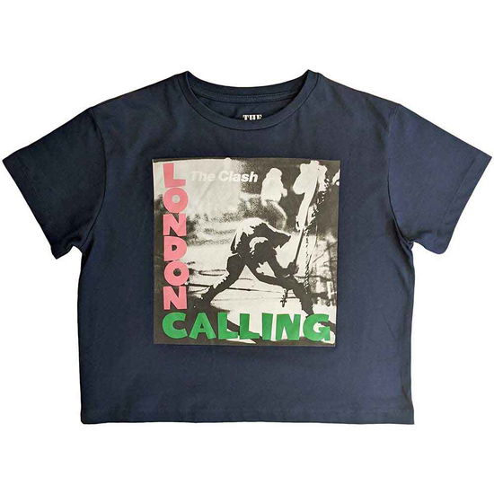 The Clash Ladies Crop Top: London Calling - Clash - The - Merchandise -  - 5056561079226 - March 23, 2023