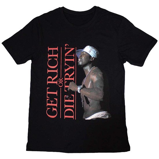 50 Cent Unisex T-Shirt: Get Rich - 50 Cent - Koopwaar -  - 5056737245226 - 