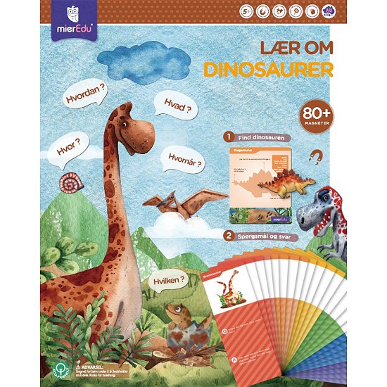 Kæmpe magnetisk legesæt - Lær om dinosaurer - Mieredu - Merchandise - Room2play - 5745000391226 - August 1, 2023