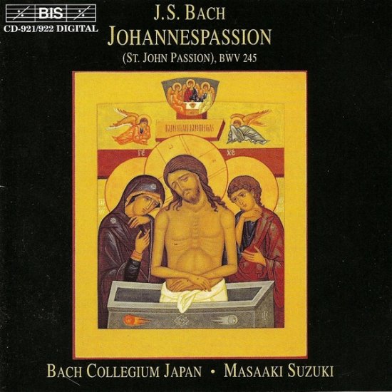 Cover for Bach / Bach Collegium, Suzuki · St John Passion (CD) (1999)