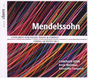 Concerto For Violin, Piano And String - Mendelssohn / Bartholdy, F. - Musiikki - CLAVES - 7619931110226 - maanantai 12. marraskuuta 2018