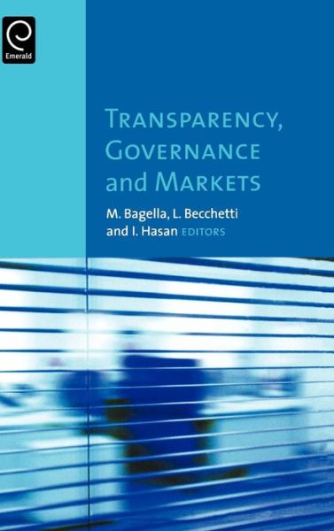 Cover for M Bagella · Transparency, Governance and Markets (Hardcover Book) [New edition] (2006)