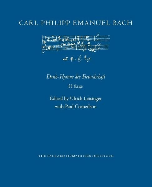 Cover for Carl Philipp Emanuel Bach · Dank-hymne Der Freundschaft (Paperback Book) (2014)