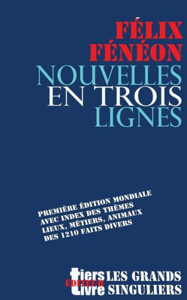 Cover for Felix Feneon · Nouvelles en trois lignes (Paperback Book) (2016)