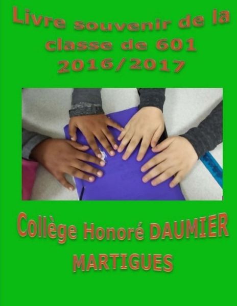 Cover for Myriam Gineste · Livre souvenir de la classe de 601 2016/2017 College Honore Daumier Martigues (Paperback Book) (2017)