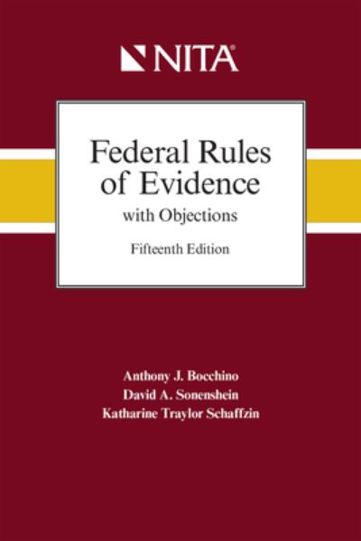 Cover for Anthony J. Bocchino · Federal Rules of Evidence with Objections As Amended to December 1, 2019 (Spiralbok) (2020)