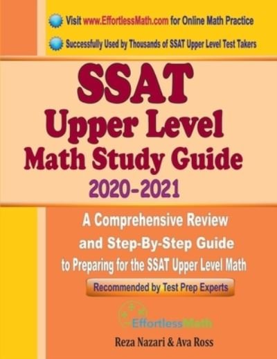 Cover for Ava Ross · SSAT Upper Level Math Study Guide 2020 - 2021 (Paperback Book) (2020)