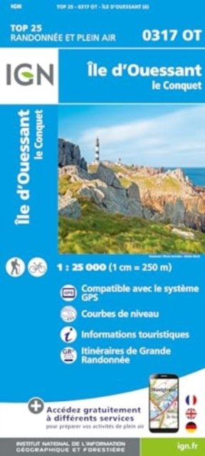 Ile d'Ouessant - Le Conquet - TOP 25 -  - Bøger - Institut Geographique National - 9782758554226 - 15. januar 2024