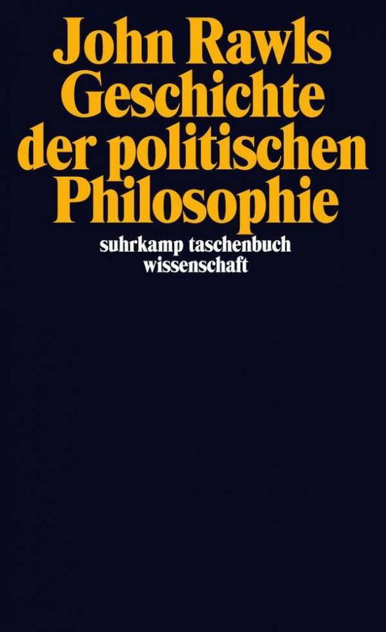 Cover for John Rawls · Suhrk.tb Wi.2022 Rawls.gesch.d.polit.ph (Book)