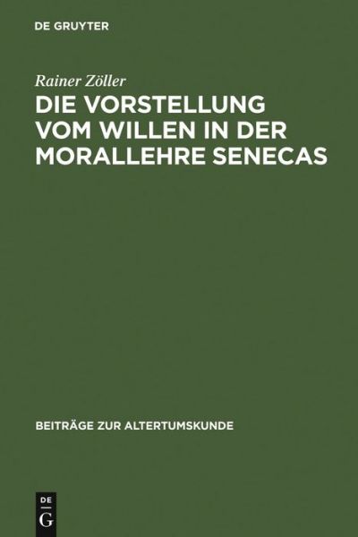 Cover for Zöller · Die Vorstellung vom Willen in de (Book) [German edition] (2003)