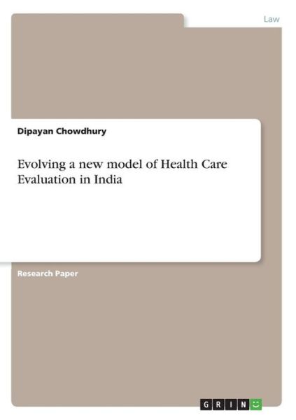 Cover for Chowdhury · Evolving a new model of Healt (Book) (2016)