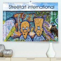 Streetart international (Premium, hochwertiger DIN A2 Wandkalender 2022, Kunstdruck in Hochglanz) - Berlin - Merchandise - Calvendo - 9783673821226 - May 17, 2021