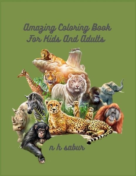 Cover for N H Sabur · Amazing Coloring book kids and adults (Paperback Book) (2020)