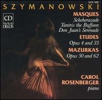 Masques / Etudes / Mazurkas - Szymanowski / Rosenberger - Musiikki - DELOS - 0013491100227 - maanantai 14. joulukuuta 1992