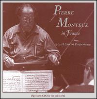 In France 1952-1958 Concerts - Pierre Monteux - Música - MUSIC & ARTS - 0017685118227 - 18 de julho de 2006