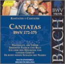 Cover for Bach / Gachinger Kantorei / Rilling · Sacred Cantatas Bwv 172-175 (CD) (2000)