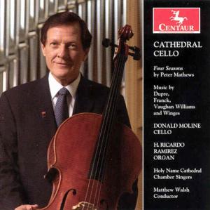 Cathedral Cello - Franck / Mathews / Winges / Dupre / Moline - Musikk - Centaur - 0044747283227 - 27. februar 2007