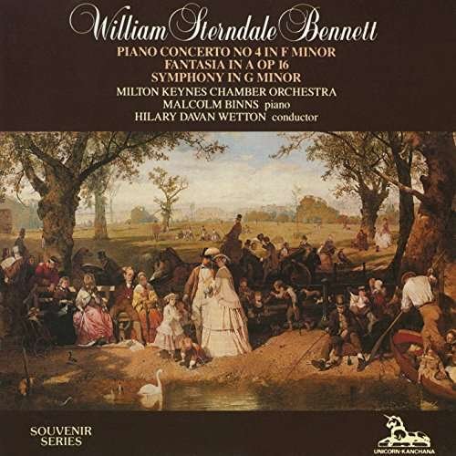Sterndale Bennett: Piano Concerto. Fantasia & Symphony - Milton Keynes Chamber Orchestra/ Hilary Davan Wetton / Malcolm Binns (Pf) - Muziek - UNICORN - 0053068203227 - 15 juli 2016