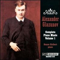 Complete Piano Music I - Glazunov / Hulbert - Musik - BRIDGE - 0090404910227 - 28. november 2000