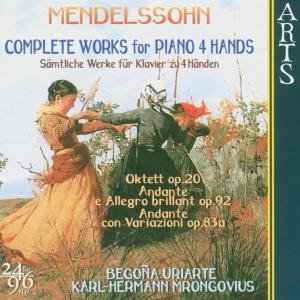 Complete Works For Piano 4 Hands Arts Music Klassisk - Uriarte / Mrongovius - Musik - DAN - 0600554762227 - 2000