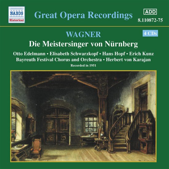 Die Meistersinger Von N#rnberg (Int - Richard Wagner - Musiikki - Naxos Historical - 0636943187227 - tiistai 1. huhtikuuta 2003