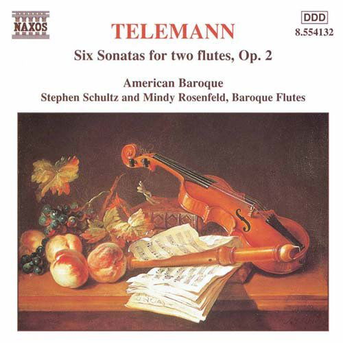 Six Sonatas For 2 Flutes - G.P. Telemann - Musik - NAXOS - 0636943413227 - 6. april 1998