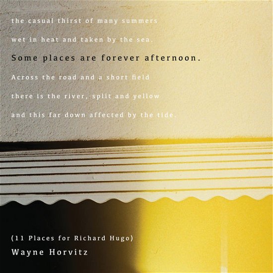 Cover for Wayne Horvitz · Some Places Are Forever Afternoon (11 Places for Richard Hugo) (CD) (2015)