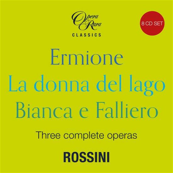 Cover for Gioachino Rossini · Rossini In 1819 - Three Complete Operas (CD) (2022)