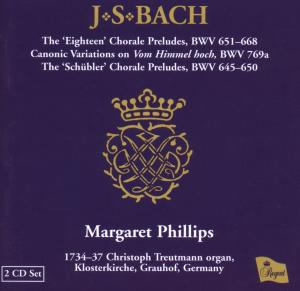 Js Bach 18 Chorale Preludes - Margaret Phillips - Musik - REGENT RECORDS - 0802561023227 - 18. marts 2016