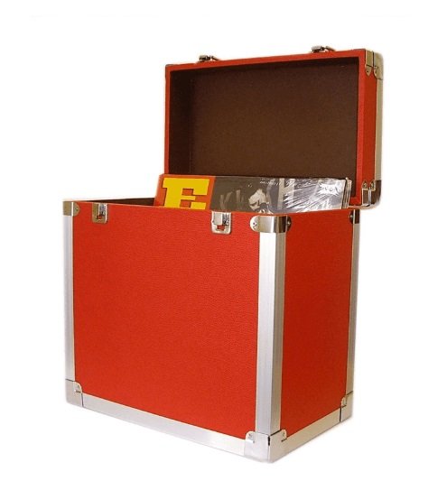50 LP Record Storage Carry Case - Red -  - Merchandise - STEEPLETONE - 5025088205227 - 