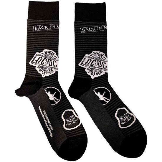 Cover for AC/DC · AC/DC Unisex Ankle Socks: Icons (UK Size 7 - 11) (Bekleidung) [size M] [Black - Unisex edition]