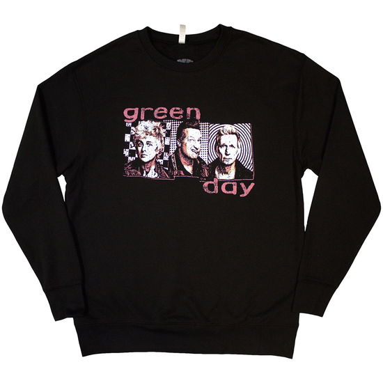 Green Day Unisex Sweatshirt: 80's Summer Photo (Black) - Green Day - Produtos - - 5056737293227 - 10 de outubro de 2024