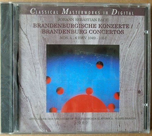 Cover for Philharmonia Slavonica / Pribil Rudolf · Branderburg Concerto No. 4 Bwv 1049 / No. 5 Bwv 1050 / No. 6 Bwv 1051 (CD) (1997)