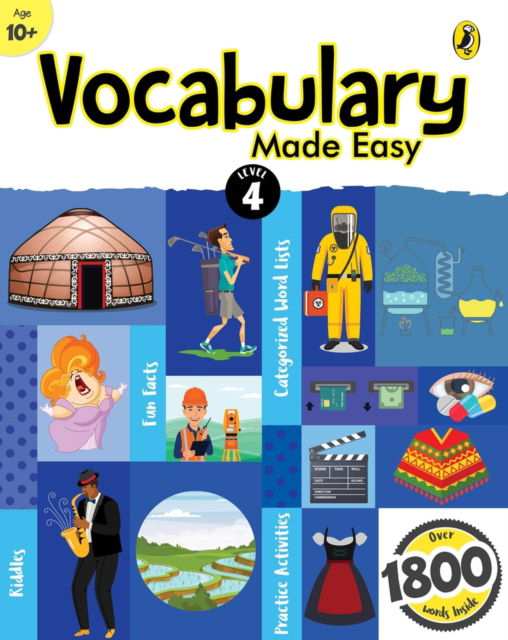 Cover for Sonia Mehta · Vocabulary Made Easy Level 4: fun, interactive English vocab builder, activity &amp; practice book with pictures for kids 10+, collection of 1800+ everyday words| fun facts, riddles for children, grade 4 (Paperback Book) (2021)