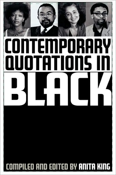 Cover for Anita King · Contemporary Quotations in Black (Hardcover Book) (1997)