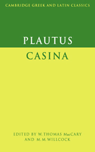 Cover for Plautus · Plautus: Casina - Cambridge Greek and Latin Classics (Paperback Book) (1976)