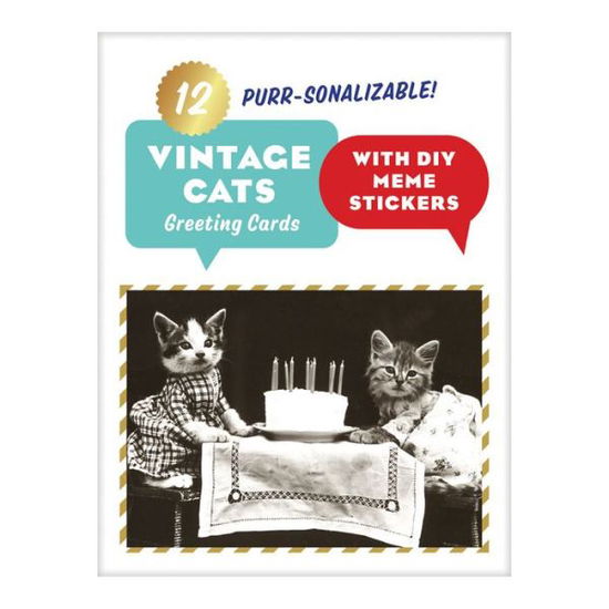 Cover for Galison · Vintage Cat Memes Diy Greeting Card Folio (Flashcards) (2018)